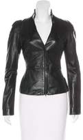 Thumbnail for your product : Emporio Armani Leather Zip-Up Jacket