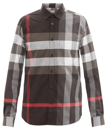 Burberry Cotton Pocket Shirt | Shop the world's largest collection 