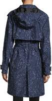 Thumbnail for your product : Hunter Star-Print Belted Snap-Front Trench Coat
