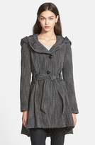 Thumbnail for your product : Steve Madden Bouclé Fit & Flare Coat