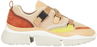 Chloé Sonnie Leather Low-Top Sneakers