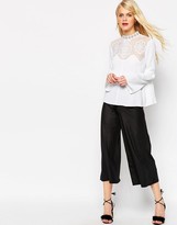 Thumbnail for your product : ASOS Ultimate Embroidered High Neck Blouse
