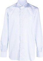 Thumbnail for your product : Mazzarelli Spread-Collar Striped Shirt