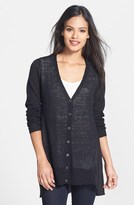 Thumbnail for your product : Eileen Fisher Organic Linen & Silk Long Cardigan