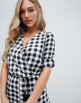 Thumbnail for your product : Hazel Gingham Wrap Playsuit