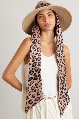 Eugenia Kim Cassidy Convertible Satin-trimmed Straw Sunhat
