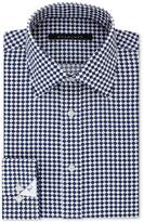 Thumbnail for your product : Sean John Men's Classic Fit Tan and Blue Print Dress Shirt