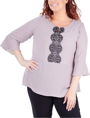  Rpvati Plus Size Tops for Women Long Sleeves Tees