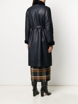 Thumbnail for your product : Liska Shearling-Trimmed Belted Coat