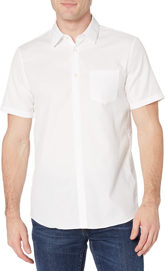 Lacoste White Men's Short Sleeve Shirts | Shop the world's largest 