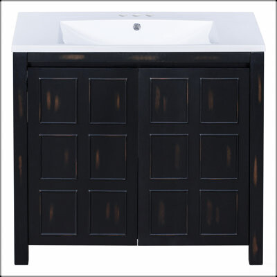 Ebern Designs Bathroom Vanity Organizer with Sink Combo Cabinet Set Bathroom Storage Cabinet