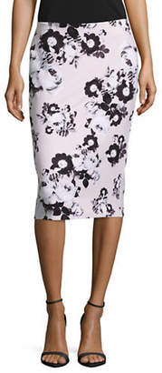 Lord & Taylor Petite Floral Pencil Skirt