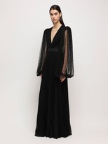 Thumbnail for your product : Givenchy Pleated Tulle & Silk Georgette Dress
