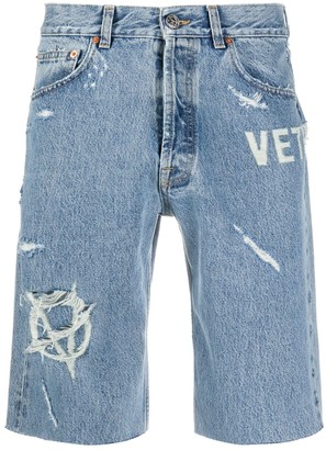 mens distressed shorts