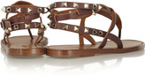 Thumbnail for your product : Valentino Studded textured-leather sandals