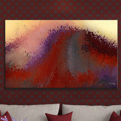 Picture Perfect International 'Redwave' Painting Print on Canvas