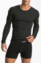 Thumbnail for your product : Calvin Klein Fitted Long Sleeve Crewneck Shirt