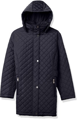 plus size black quilted jacket