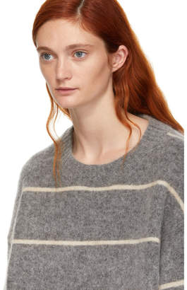 Acne Studios Grey Striped Rhira Sweater