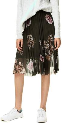 Desigual Pleated Floral Skirt