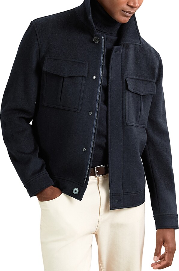 Reiss Harlan Wool Bomber Jacket ShopStyle