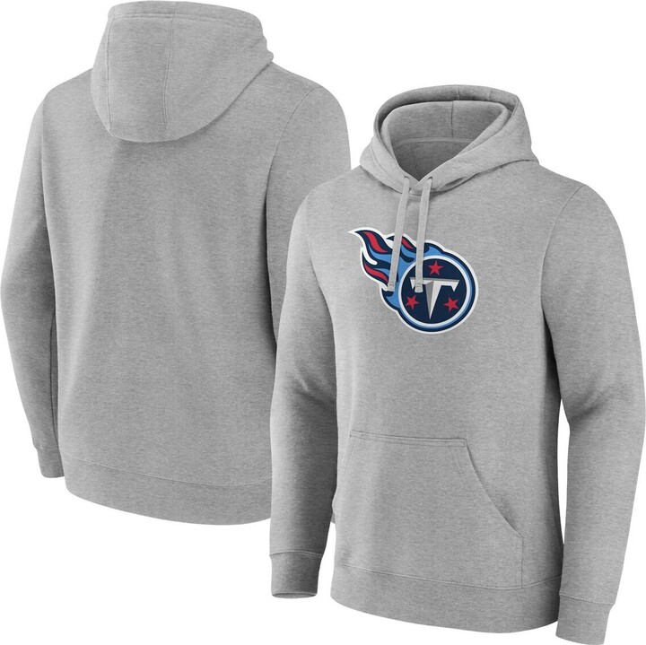 Fanatics Men'sÂ Heather Gray Tennessee Titans Deliver Fleece Pullover Hoodie