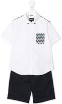 Thumbnail for your product : Emporio Armani Emporio Armani Kids shirt and Bermudas shorts set