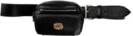 Belt size: 90/36 Gucci Belt Bag Black Leather Interlocking G Logo Antiqued Silver-Tone Hardware Adjustable Waist Strap Dual Exterior Pockets Canvas Lining & Single Interior Pocket Zip Closure at Top Unfortunately, due to restrictions, this item may not be eligible for shipping in all areas.