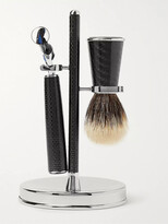 Thumbnail for your product : Lorenzi Milano Three-Piece Carbon-Fibre Shaving Set
