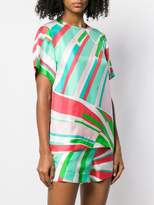 Thumbnail for your product : Emilio Pucci Shell Print Silk Short-Sleeved Top