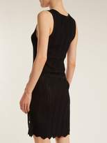 Thumbnail for your product : Melissa Odabash Arianna Deep V Neck Pointelle Knit Dress - Womens - Black