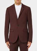 Thumbnail for your product : Topman Rust Twill Skinny Fit Suit Jacket