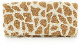 Thumbnail for your product : Moyna Giraffe Beaded Clutch Bag, Ivory/Gold