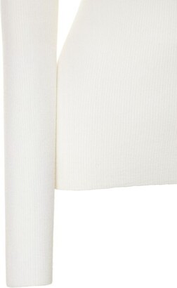 Michael Kors Collection Cashmere ribbed knit crewneck top