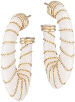 Thumbnail for your product : Gas Bijoux Cyclade Chain-Wrapped Acetate Hoop Earrings