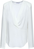 Thumbnail for your product : IRO Armene Wrap-effect Crepe De Chine Top