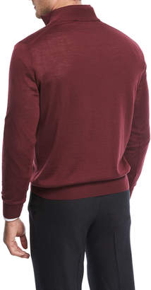 Canali Wool Half-Zip Sweater