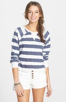 Thumbnail for your product : Volcom 'Prime' Stripe Raglan Sleeve Pullover (Juniors)