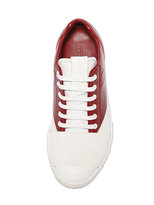 Thumbnail for your product : Marni Front Band Leather Sneakers