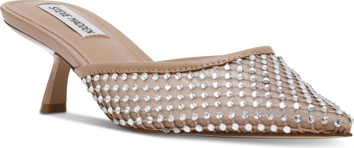 Steve Madden Women's Micki-r Kitten Heel Mule Pumps - Blush
