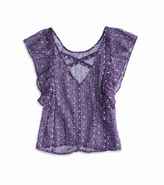 Thumbnail for your product : American Eagle AE Printed Ruffle Sleeve Top