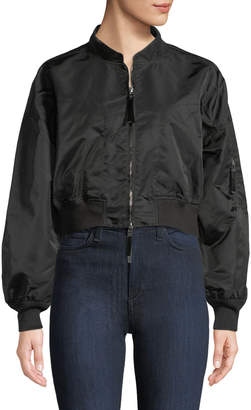 Alexander Wang T By Zip-Front Twill Jacket