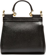 Thumbnail for your product : Dolce & Gabbana Black Pebbled Leather Mini Miss Sicily Bag