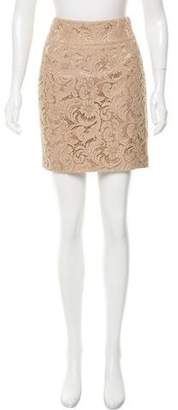 Burberry Guipure Lace Pencil Skirt