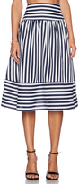 Thumbnail for your product : J.o.a. Panel Striped Skirt