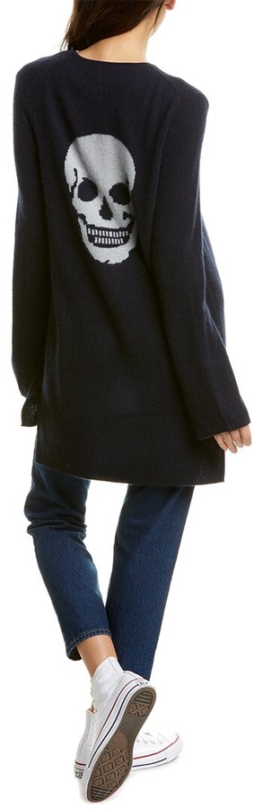 skull cashmere cardigan