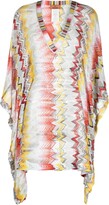 Zigzag-Patterned Woven Beach Cover-Up 