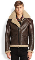 Thumbnail for your product : Burberry Ormsby Leather & Shearling Aviator Jacket