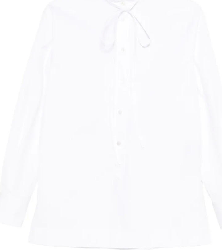 Gucci Neck-Tie Long-Sleeve Shirt