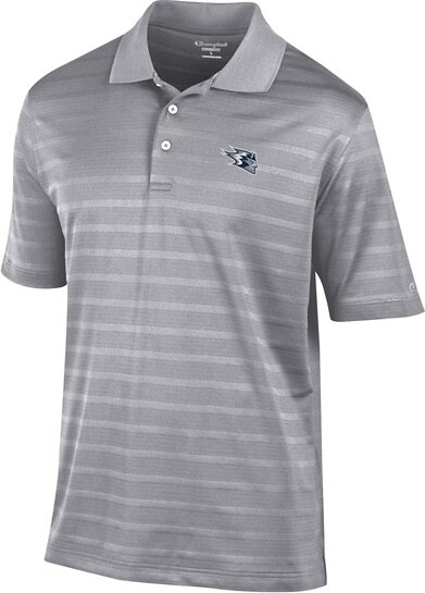 UW-Stout Blue Devils Champion Ginter Textured Solid Polo Small Active Grey
